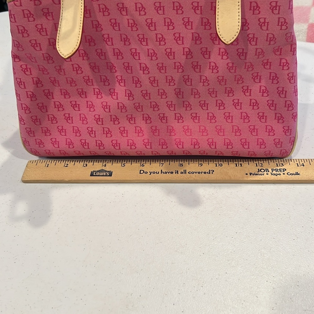 #15. Vintage Dooney & Bourke Pink and Tan bag - Picture 4 of 15